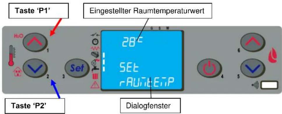 Anselmo Cola Rock - Raumtemperatur-Sollwert ändern - 1