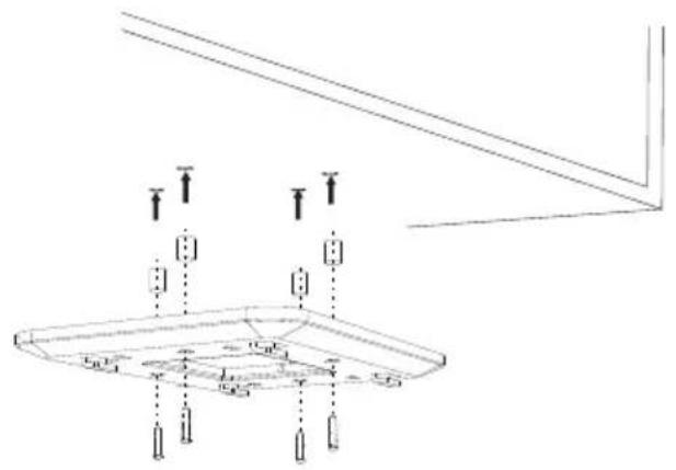 Technical diagram showing a structural support system with labeled components and directional arrows indicating force or displacement vectors.