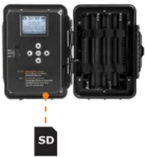 Spypoint ForcePro - LEGEN SIE EINE SD-KARTE EIN - 1
