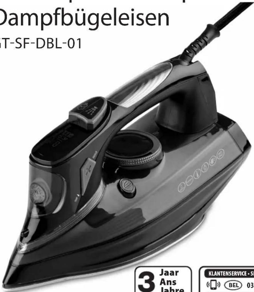 QUIGG GTSFDBL01 - Stoomstrijkijzer Fer à repasser à vapeur Dampfbügeleisen - 1