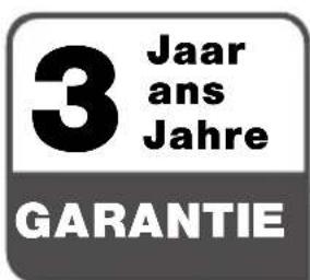 3 Jaar ans Jahre GARANTIE