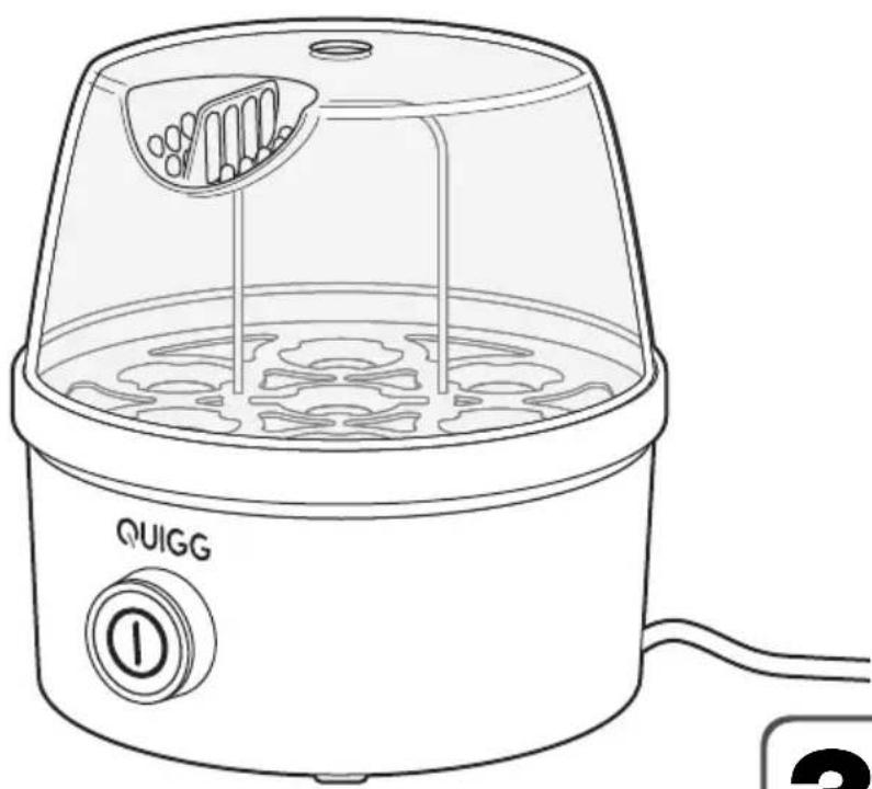QUIGG GTEB02 - Cuiseur à oeufs Eierkocher - 1