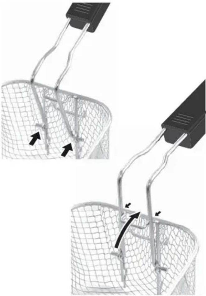 QUIGG GTDFK302 - Handgreep frituurmand aan frituurmand bevestigen - 2