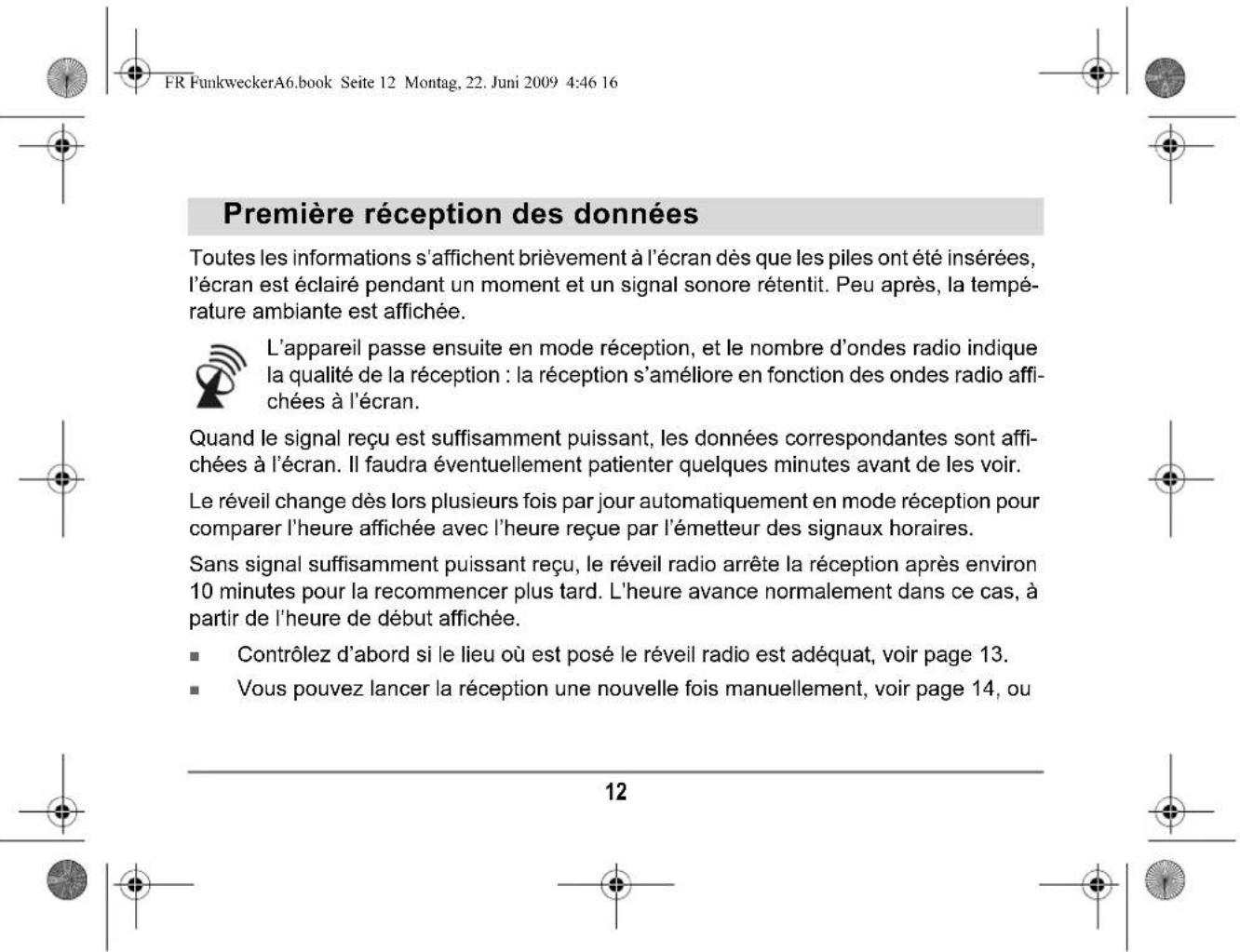 Tevion GTFWe01 - Fonctionnement de la transmission radio - 7
