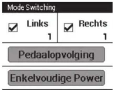 PIONEER SGYPM80 - Schakelen naar de pedaalopvolgingsmodus - 1