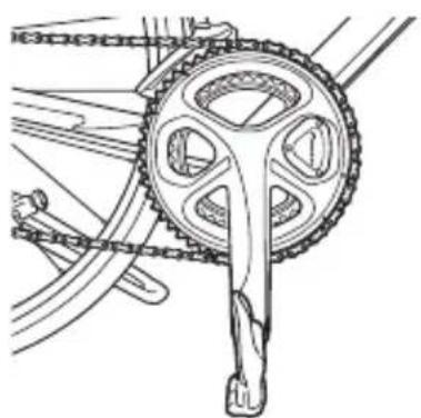 PIONEER SGYPM9100C - Plaats de krukarm loodrecht ten opzichte van de rond en omlaag gericht. - 1