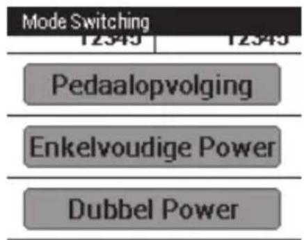 PIONEER SGYPM9100C - Als de linker- en rechtsensoren worden gecontroleerd, tikt u op [Dubbel Power]. - 1