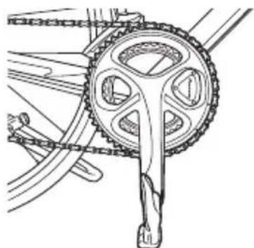 PIONEER SBTPMLTC - Posizione are il braccio pedivella in modo che sia perpendicolare a terra. - 1