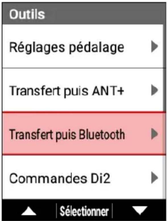 PIONEER SGXCA600 - Utilisez les boutons [] / [] pour selectionner [Transfert puis Bluetooth], puis appuyez sur le bouton [Confirmer]. - 1