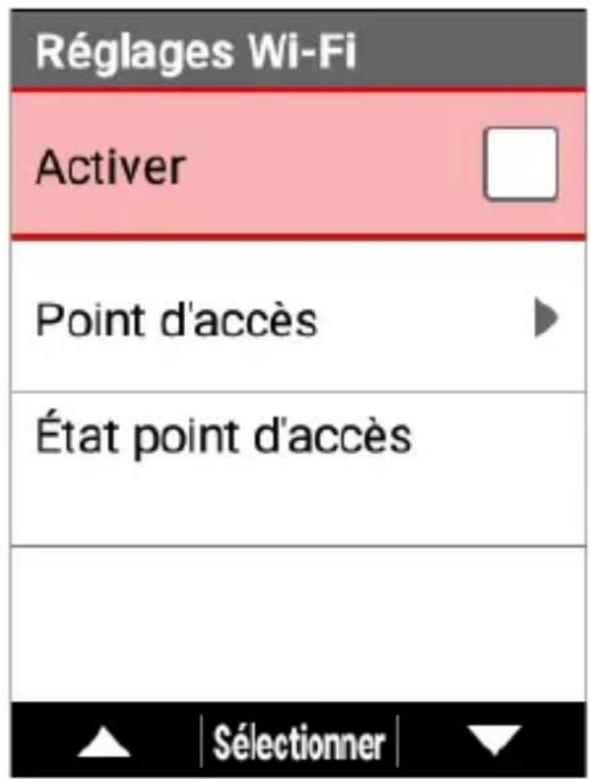 PIONEER SGXCA600 - Utilisez les boutons [] / [] pour selectionner [Réglages Wi-Fi], puis appuyez sur le bouton [Confirmer]. - 2