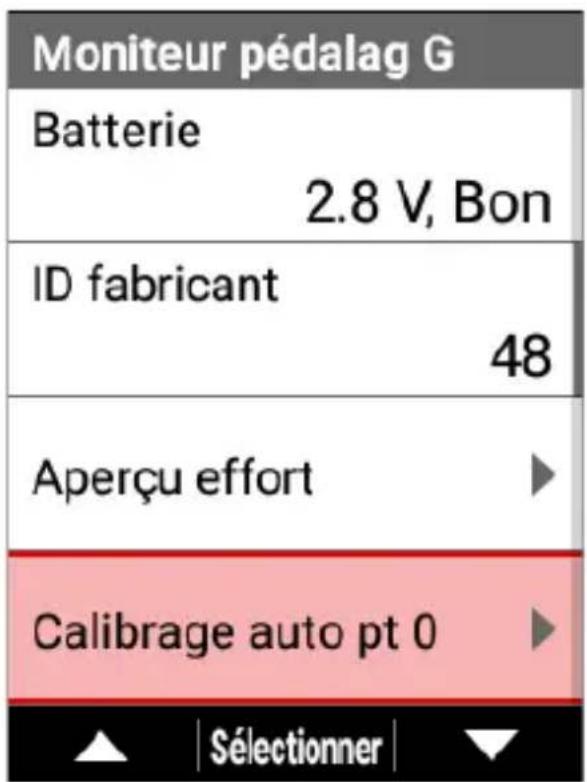 PIONEER SGXCA600 - Utilisez les boutons [] / [] pour selectionner [Calibrage auto pt 0], puis appuyez sur le bouton [Confirmer]. - 1