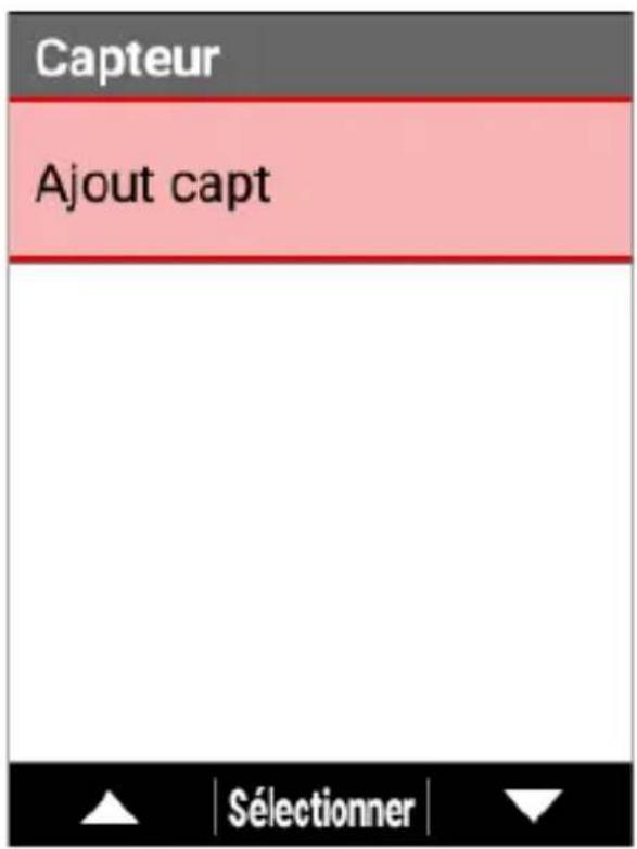 PIONEER SGXCA600 - Utilisez les boutons [] / [] pour selectionner [Ajout capt], puis appuyez sur le bouton [Confirmer]. - 1