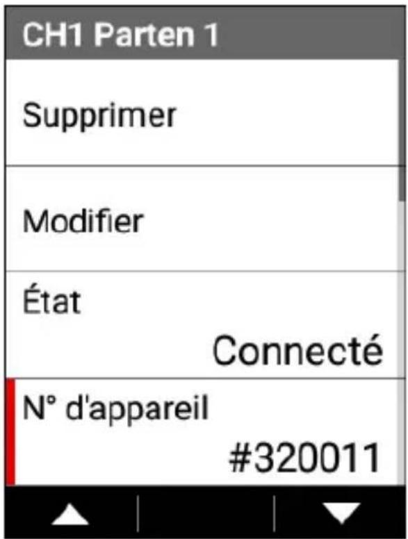 PIONEER SGXCA600 - Utilisez les boutons [] / [] pour selectionner le numero de canal du partenaire enregistré pour lequel vous poulez afficher l'écran des informations, puis appuyez sur le bouton [Confirmer]. - 2
