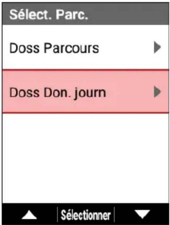 PIONEER SGXCA600 - Utilisez les boutons [] / [] pour selectionner [Doss Don. jour], puis appuyez sur le bouton [Confirmer]. - 1