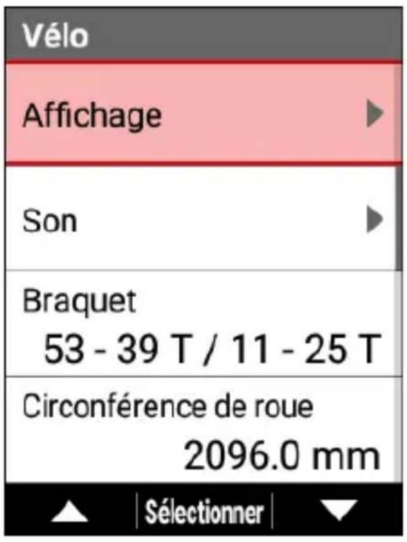PIONEER SGXCA600 - Utilisez les boutons [] / [] pour selectionner [Affichage], puis appuyez sur le bouton [Confirmer]. - 1