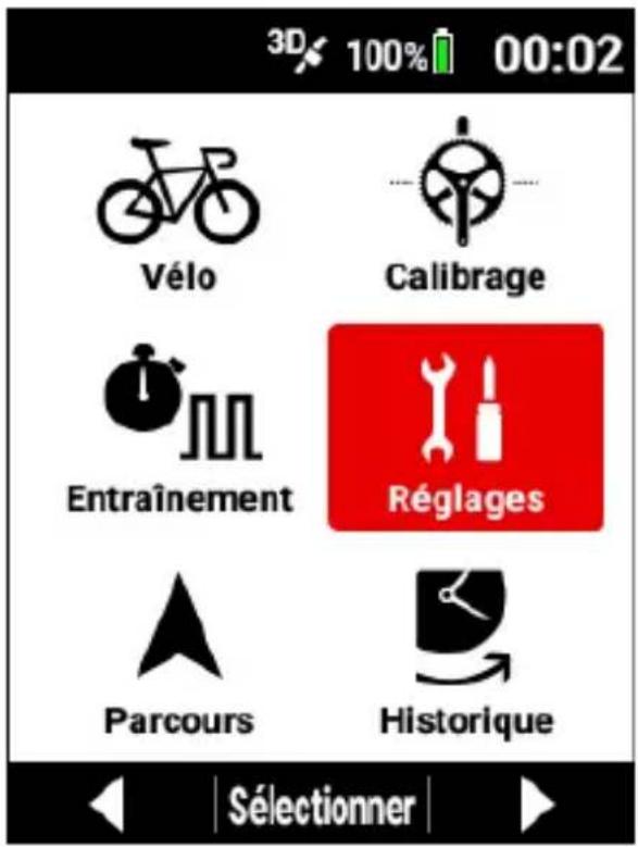 PIONEER SGXCA600 - Utilisez les boutons [] / [] pour selectionner [Réglages], puis appuyez sur le bouton [Confirmer]. - 1
