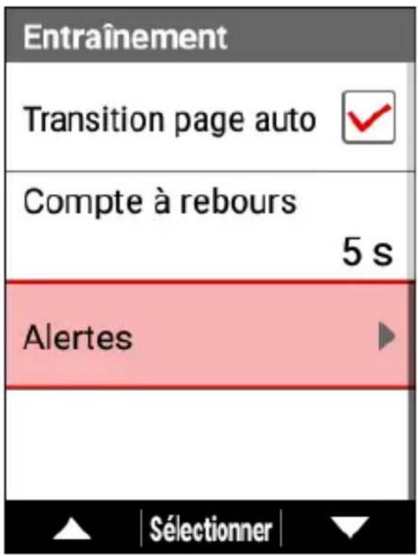 PIONEER SGXCA600 - Utilisez les boutons [] / [] pour selectionner [Alertes], puis appuyez sur le bouton [Confirmer]. - 1