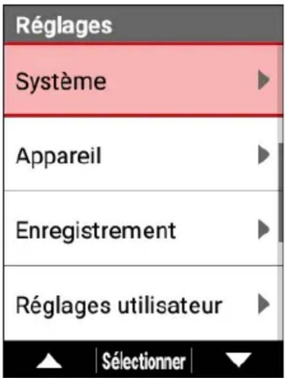 PIONEER SGXCA600 - Utilisez les boutons [] / [] pour selectionner [Système], puis appuyez sur le bouton [Confirmer]. - 1