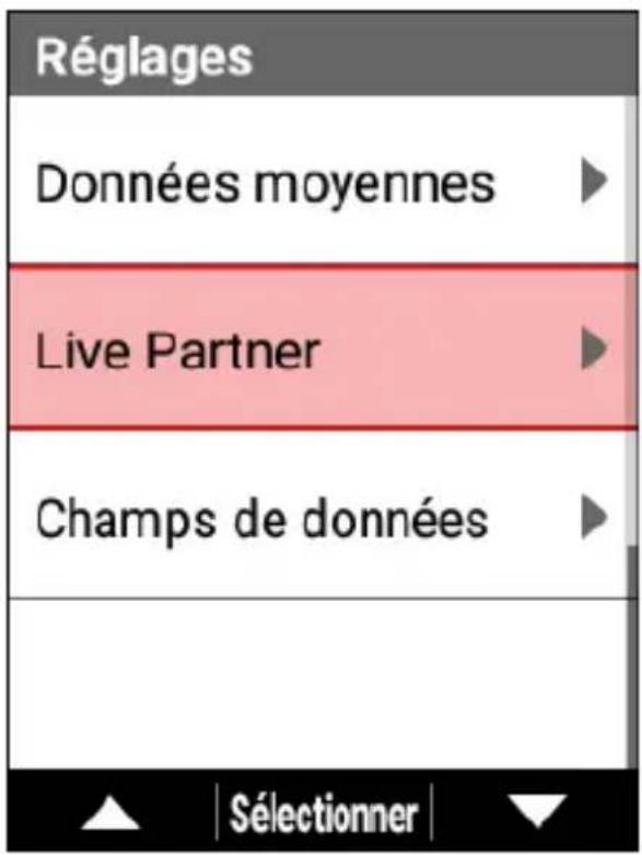 PIONEER SGXCA600 - Utilisez les boutons [] / [] pour selectionner [Live Partner], puis appuyez sur le bouton [Confirmer]. - 1