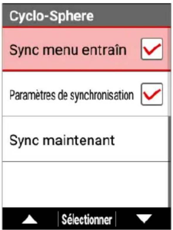 PIONEER SGXCA600 - Vérifiez que la case est cochée pour [Sync menu entrain]. - 1