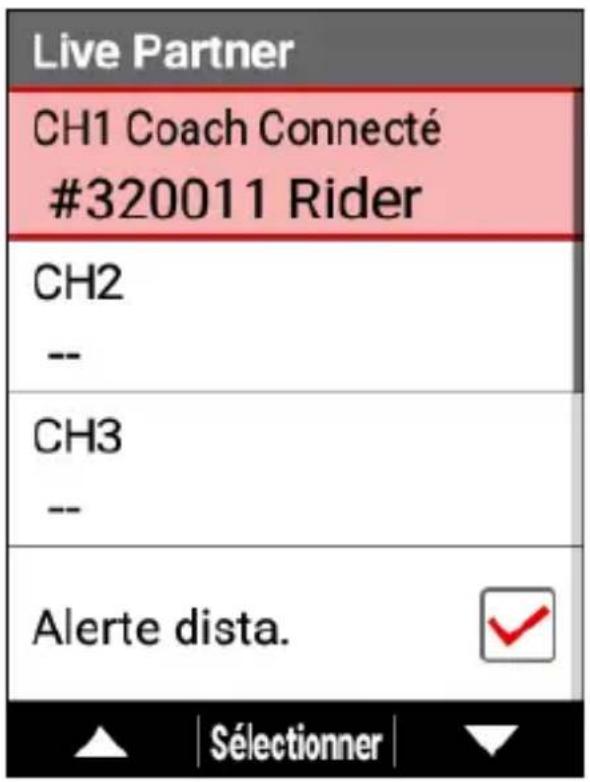 PIONEER SGXCA600 - Utilisez les boutons [] / [] pour selectionner [Live Partner], puis appuyez sur le bouton [Confirmer]. - 2