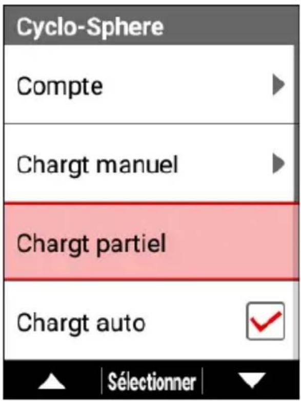 PIONEER SGXCA600 - Utilisez les boutons [] / [] pour selectionner [Chargt partiel], puis appuyez sur le bouton [Confirmer]. - 1