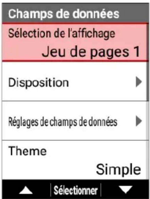 PIONEER SGXCA600 - Utilisez les boutons [] / [] pour selectionner [Champs de données], puis appuyez sur le bouton [Confirmer]. - 2