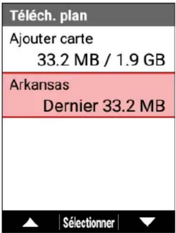 PIONEER SGXCA600 - Utilisez les boutons [] / [] pour selectionner le nom d'une carte enregistrée, puis appuyez sur le bouton [Confirmer]. - 1