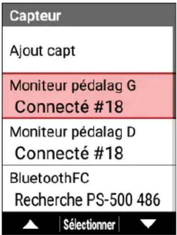 PIONEER SGXCA600 - Utilisez les boutons [] / [] pour selectionner le nom du capteur dont vous foulez vérifier les réglages ou que vous foulez supprimer, puis appuyez sur le bouton [Confirmer]. - 1