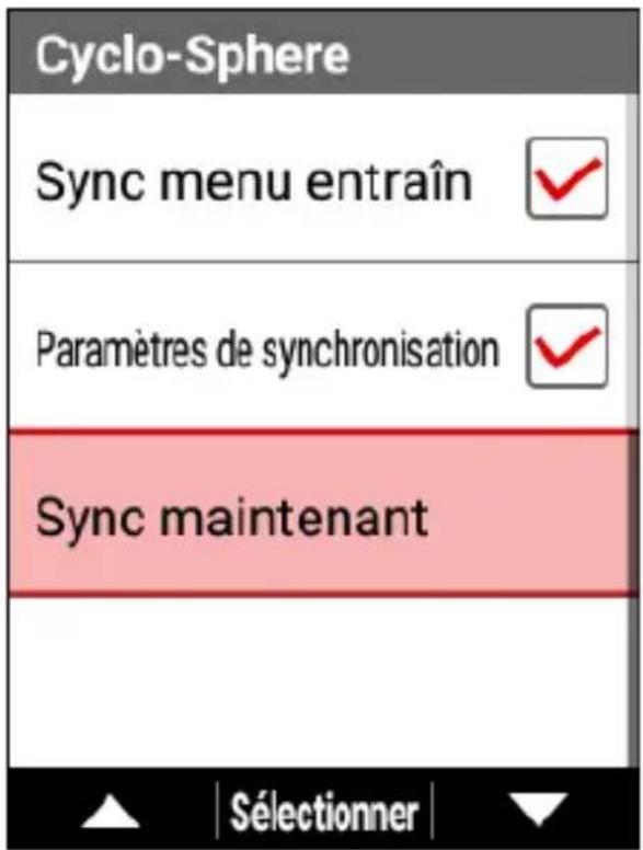 PIONEER SGXCA600 - Vérifiez que la case est cochée pour [Sync menu entrain]. - 2