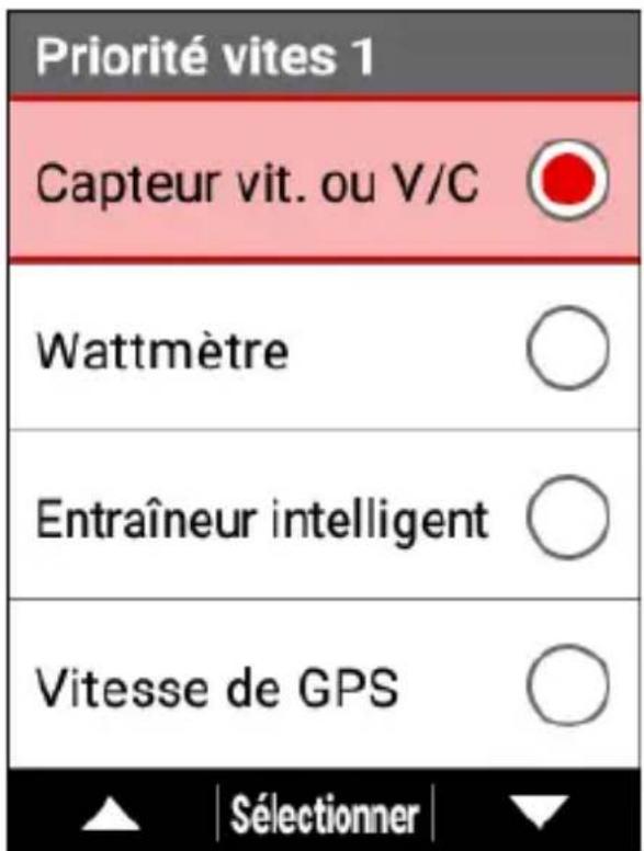 PIONEER SGXCA600 - Utilisez les boutons [←] /[→] pour selectionner l'une des options [Priorité vites1] à [Priorité vites4], puis appuyez sur le bouton [Confirmer]. - 2