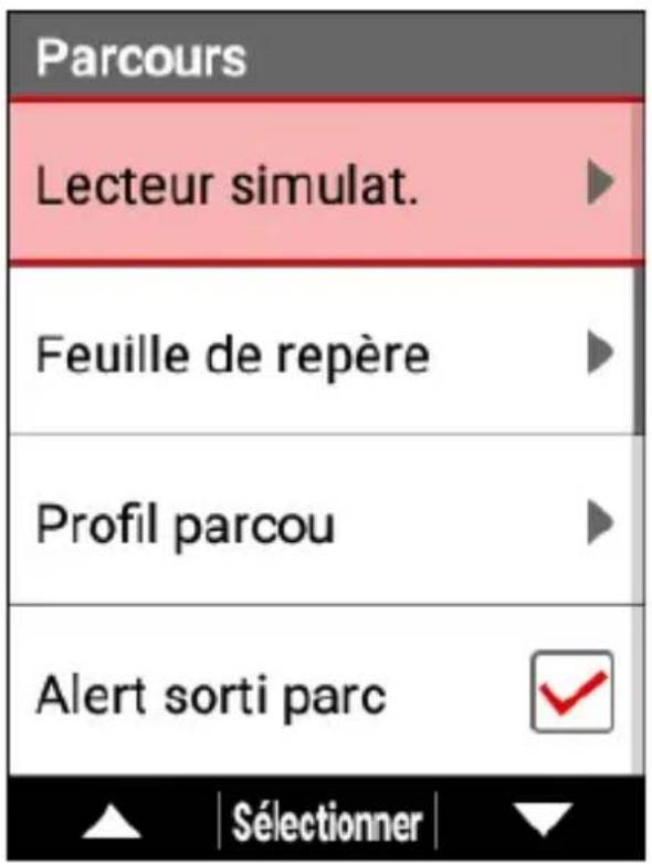 PIONEER SGXCA600 - Utilisez les boutons [] / [] pour selectionner [Lecteur simulat.], puis appuyez sur le bouton [Confirmer]. - 1