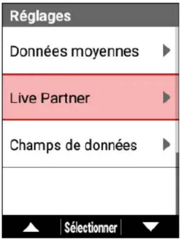 PIONEER SGXCA600 - Utilisez les boutons [] / [] pour selectionner [Live Partner], puis appuyez sur le bouton [Confirmer]. - 1