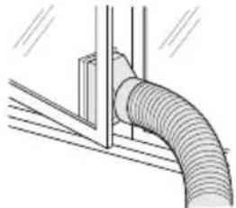 SHARP ULC09EAW - Install heat discharge pipe - 3
