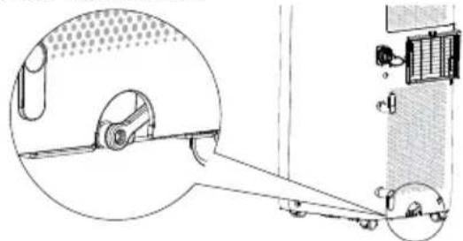 SHARP ULC09EAW - Drain water from the bottom drainage port. - 1