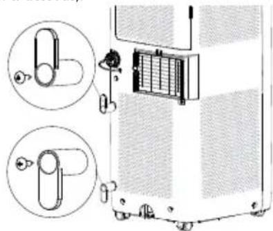 SHARP ULC09EAW - Installation des crochets du cordon d'alimentation - 1