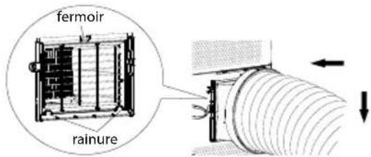 SHARP ULC09EAW - Installer un tuyau d'évacuation de chaleur - 2