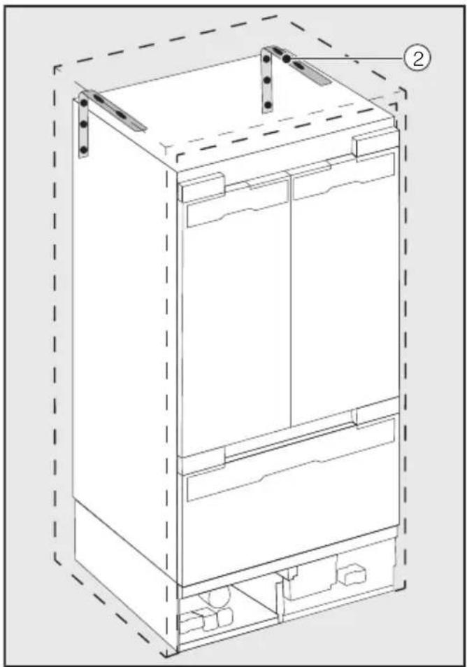 MIELE KF 2982 SF - Préparation de la niche d'encastrement - 2