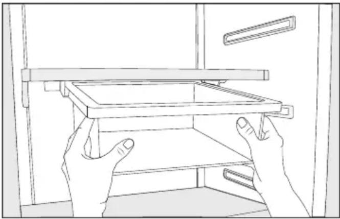 MIELE KF 2982 SF - Dépose du tiroir suspendu - 1