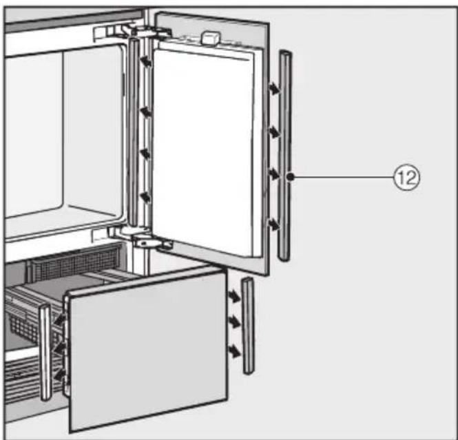 MIELE KF 2982 SF - Alignement des portes de l'appareil - 4