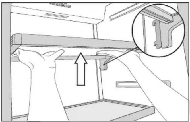 MIELE KF 2982 SF - Retirer et déplacer les tablettes - 1