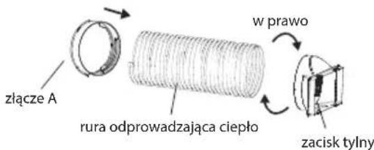 SHARP ULC12EAW - Zainstaluj rure odprowadzajc cieplo - 1