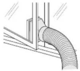 SHARP ULC10EAW - Install heat discharge pipe - 3