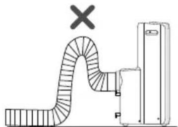 SHARP ULC10EAW - Note on installing heat discharge pipe - 2