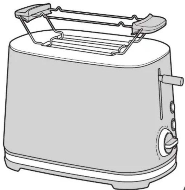 Ambiano GTWKEDS09US - Retrobroodrooster Grille-pain rétro Retrotoaster - 1