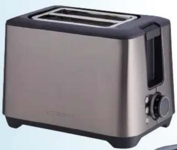 Ambiano GTTdseds06CH - TOSTAPANE IN ACCIAIO INOX A DOPPIA FESSURA - 1