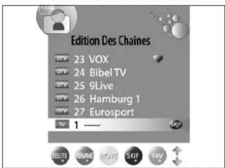 Terris LCD TV 2292 B - Déplacer des chaînes - 1