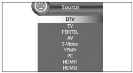 Terris LCD TV 2292 B - SÉLECTION DE LA SOURCE - 1
