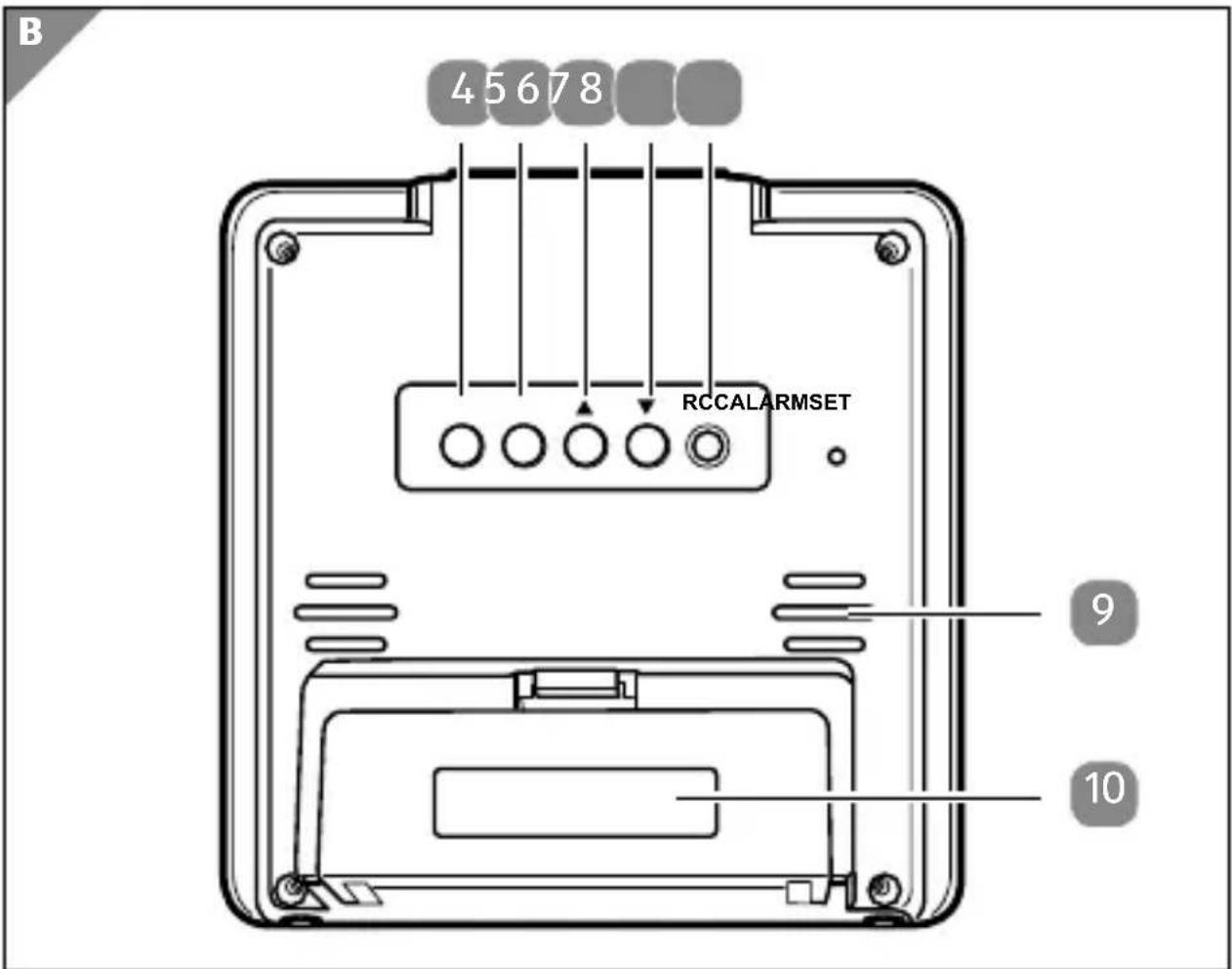 B 45678 RCCALARMSET 9 10