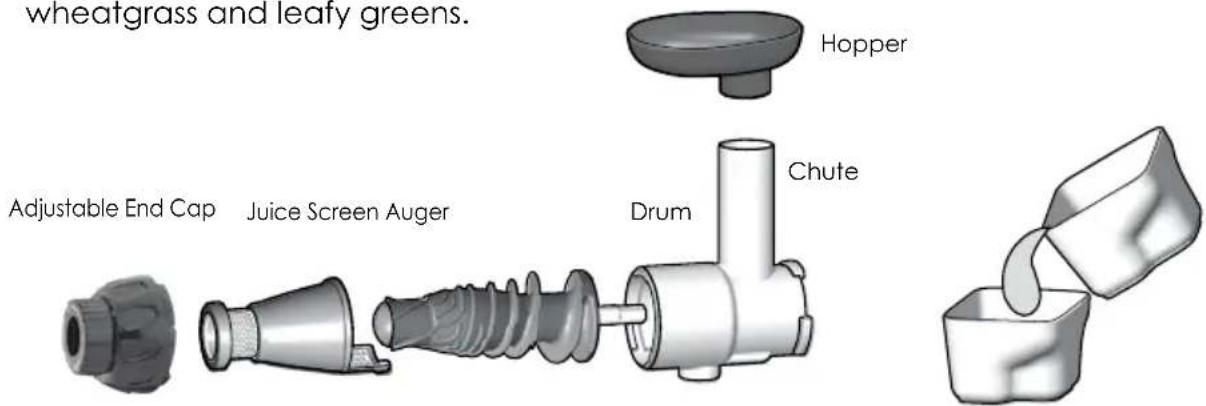 OMEGA MM900HDS - Juicing Screen | Adjustable End Cap - 1